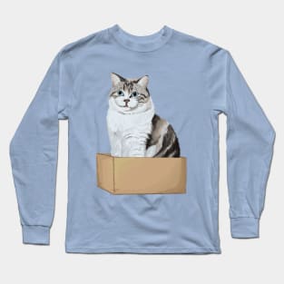 Box Kitty Long Sleeve T-Shirt
